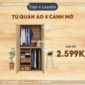 Wooden Wardrobe Design wooden Almirah Design Model No - 1095