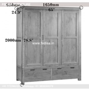 Wooden Wardrobe Design wooden Almirah Design Model No - 2184