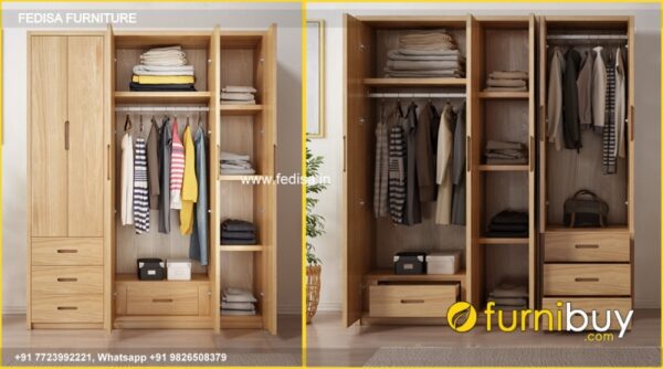 Wooden Wardrobe Design wooden Almirah Design Model No - 2784