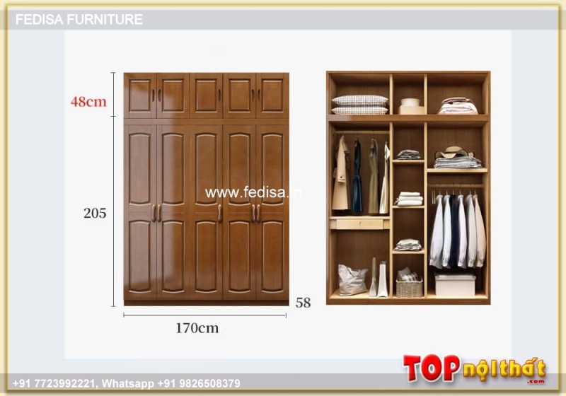 Wooden Wardrobe Design wooden Almirah Design Model No - 3302
