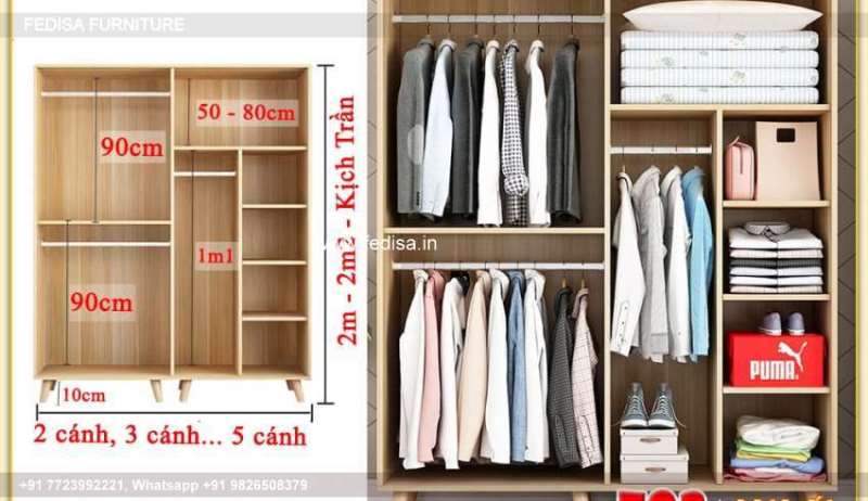 Wooden Wardrobe Design wooden Almirah Design Model No - 3317