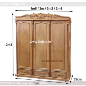 Wooden Wardrobe Design wooden Almirah Design Model No - 3318