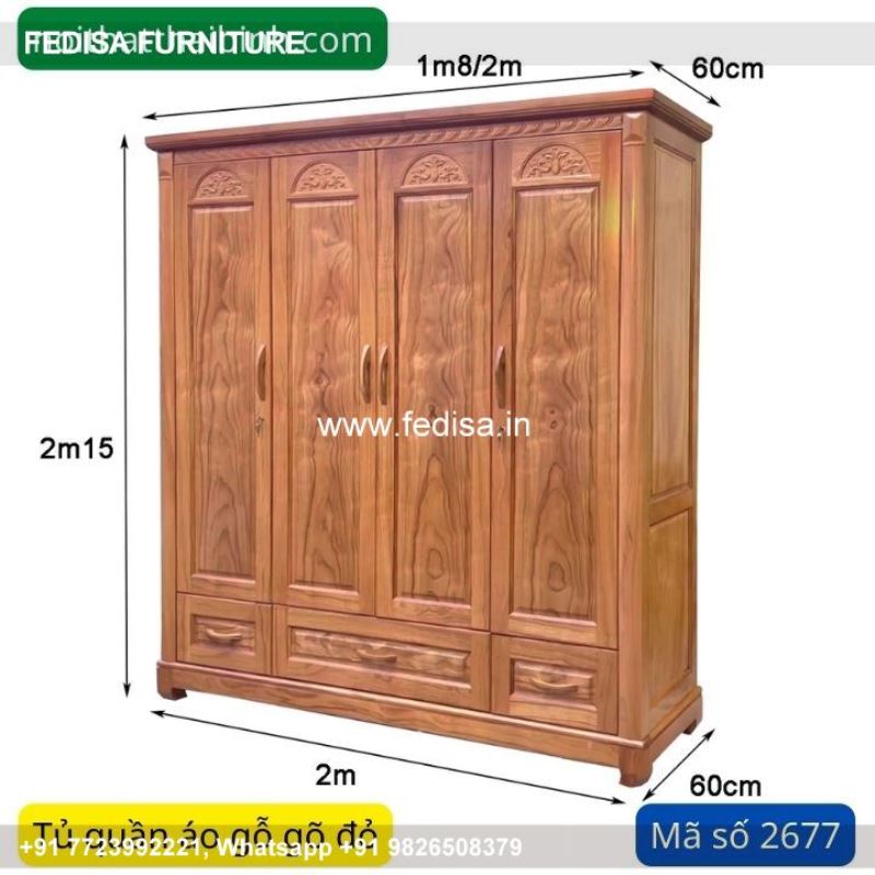 Wooden Wardrobe Design wooden Almirah Design Model No - 3323