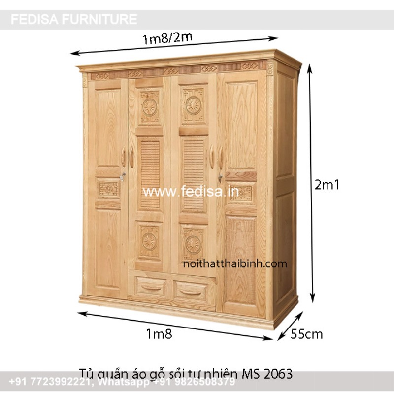 Wooden Wardrobe Design wooden Almirah Design Model No - 3330