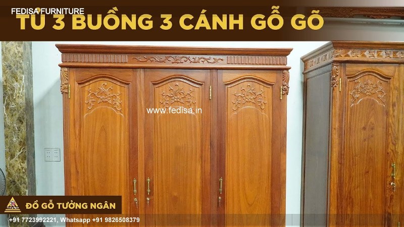 Wooden Wardrobe Design wooden Almirah Design Model No - 3595