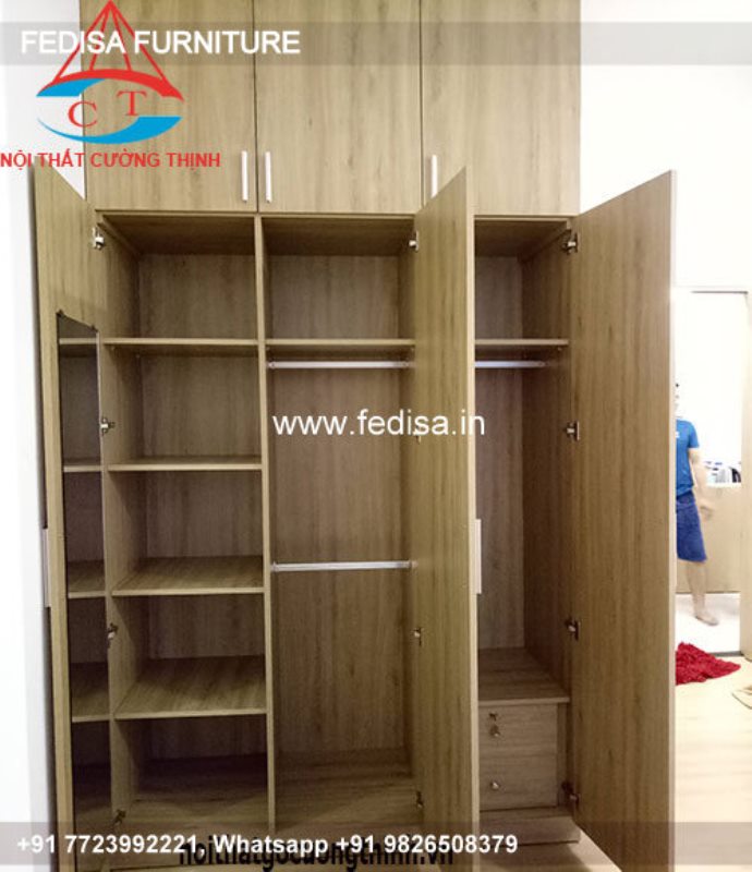 Wooden Wardrobe Design wooden Almirah Design Model No - 4017