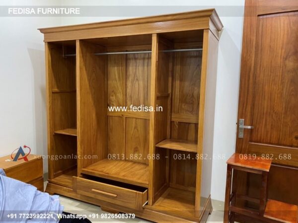 Wooden Wardrobe Design wooden Almirah Design Model No - 6001