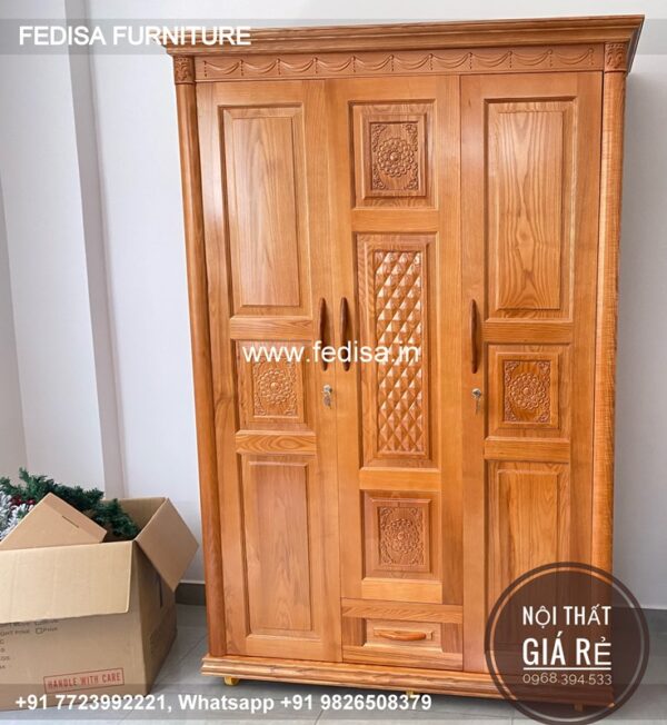 Wooden Wardrobe Design wooden Almirah Design Model No - 8056
