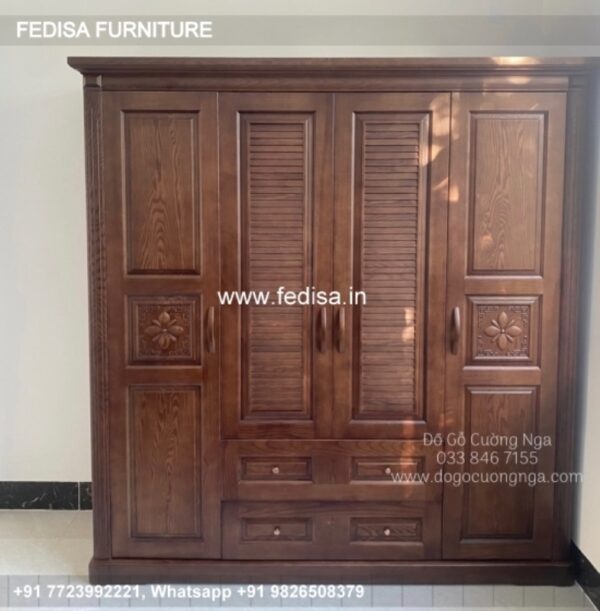 Wooden Wardrobe Design wooden Almirah Design Model No - 8198